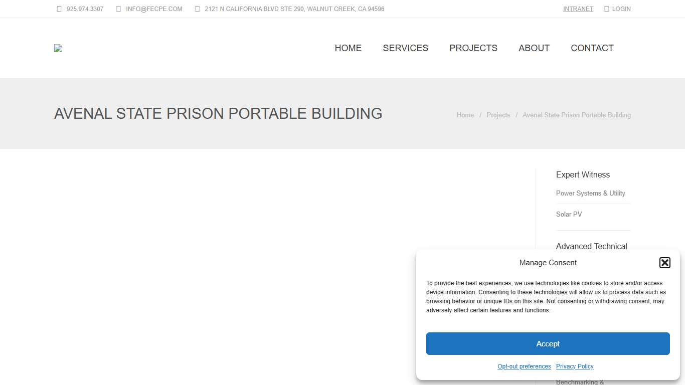 Avenal State Prison Portable Building - Fagerstrom Engineering Inc